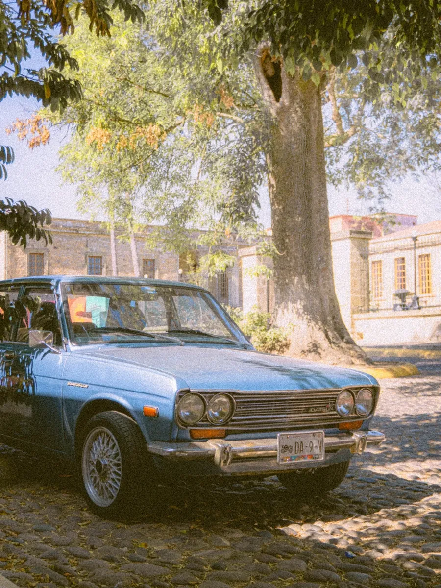 Datsun 510 photographed as a starting-point color reference